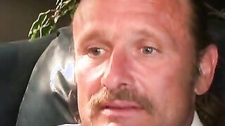 Deviant mature gay dude spanks his hard dick and cums solo