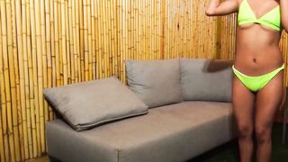 Barely legal Binky Baez amateur solo pussy play masturbation