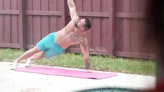 Horny teen fucks with stepuncle by the pool