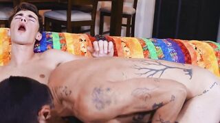 Forbidden step uncles and twinks bareback spitroast fourway