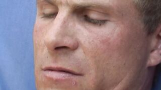White hunk rams his big dick inside a young guys mouth