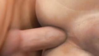 Barebacked Latino twink cums while getting slammed hard