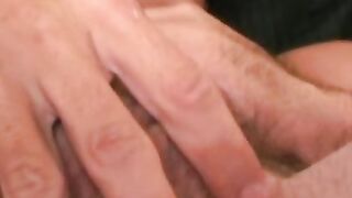 Good looking mature guy takes a piss before wanking his cock