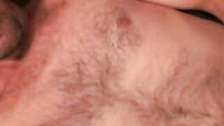 Good looking mature guy takes a piss before wanking his cock
