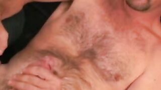 Good looking mature guy takes a piss before wanking his cock