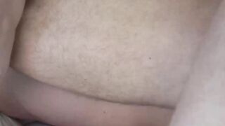 Macho dudes with beards love making out before raw bareback