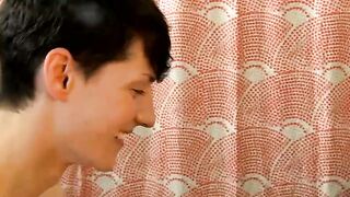 Dirty ball lickers suck and ride each other in their bed