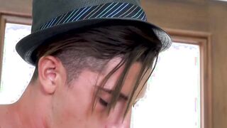 Two gay studs enjoy licking and giving each other blowjobs