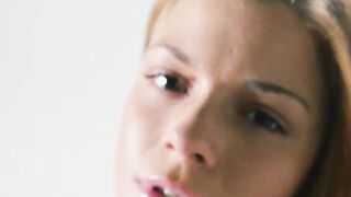 Seductive blonde is masturbating before cumming strongly
