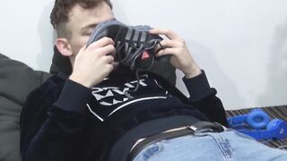 Teen guys perfect feet licked and cock sucked before anal