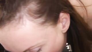 Busty babe and classy UK MILF banged in hardcore threesome