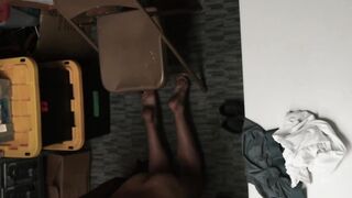 Twink thief internationally spitroasted by two hunky guards