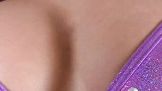 Pretty Asian ladyboy jerks off and sprays pearls of cum