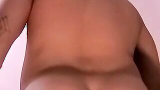 Hot guy Gage Winchester strokes his huge slippery dick