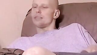 Crazy bi dude Diamond faps and gets a taste of his own cum