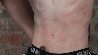 Aaron Aurora whipped and jerked off by Sebastian Kane