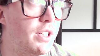 Attractive woman eats a sleazy fake producers sticky cum