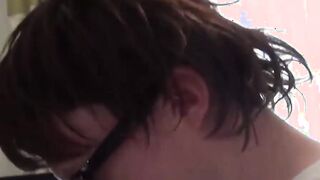 Attractive woman eats a sleazy fake producers sticky cum