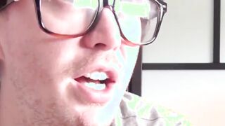 Attractive woman eats a sleazy fake producers sticky cum