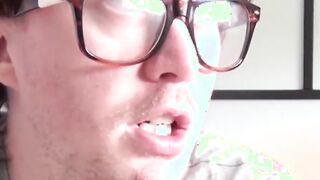 Attractive woman eats a sleazy fake producers sticky cum