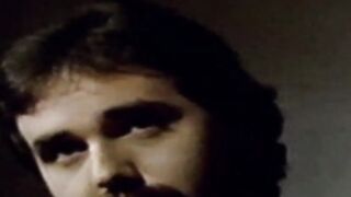 Man with muscles cum while being watched in vintage clip