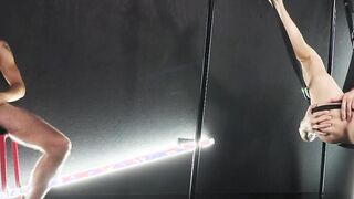 Gay fetish oral and anal sex in a sex swing