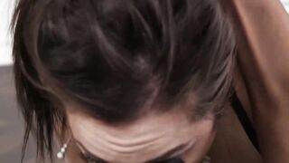 Wild teen is going to slobber on that big black cock
