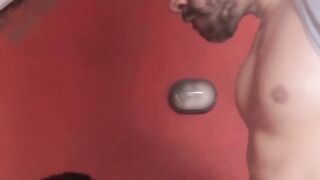 Inked Latino jock Sahid rides on top of gay Mateo huge cock