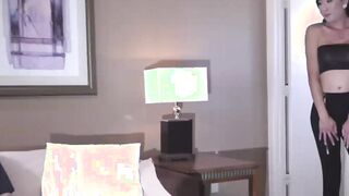 Beautiful Asian ladyboy fucks college stud until big facial