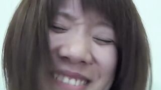 Japanese girls with big boobs take off their pants in public