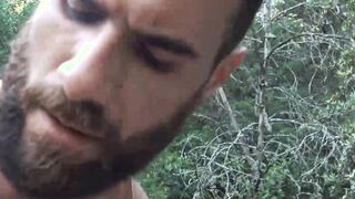Hairy Latino Rodrigo El Santo rides Pablo X dick outdoors