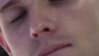 Young solo amateur masturbates hairy cock in reality video