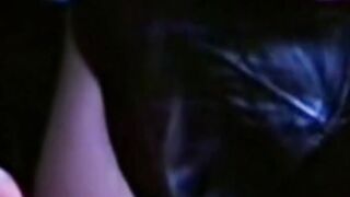 Submissive stud receives blowjob in retro threesome