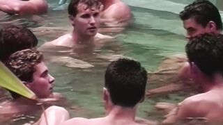 Young gays rim and anal fuck in the sauna
