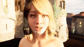 3D Porn Facial teen JOI cum on my face