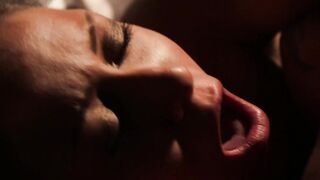 Sinful babe suck and rides her big cocked lover in the dark