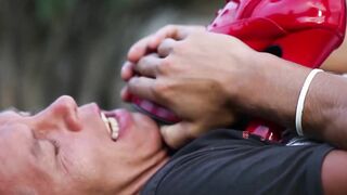 Teen femdom lets her sub fuck her and cum into her mouth