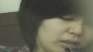 Japanese lady masturbates hard while being secretly taped