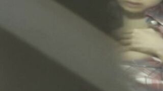 Japanese lady masturbates hard while being secretly taped