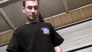Straight thug slowly strips down and starts masturbating
