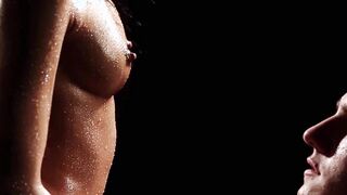 Horny babe gives an erotic blowjob before sex and cumshot