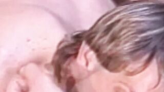 Gorgeous classic gay hard ass drilled after nasty deepthroat