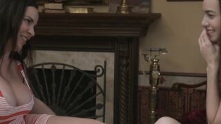 Les ladies go out with their friend and ditch her to fuck