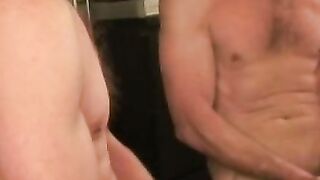 Old guy gives us solo show with masturbation cumshot