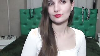 Ukrainian babe shows small tits on webcam