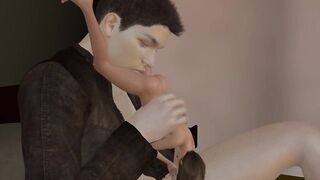 3D Giant male fucking a hot tiny teen babe Hoe 2