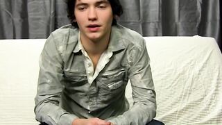 Twink Josh Bensan interviewed then wanked his dick