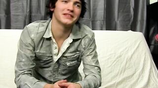 Twink Josh Bensan interviewed then wanked his dick