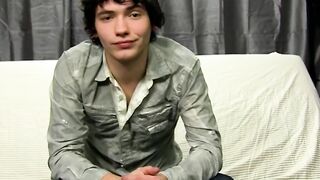 Twink Josh Bensan interviewed then wanked his dick