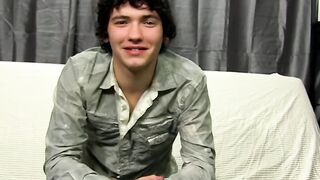 Twink Josh Bensan interviewed then wanked his dick